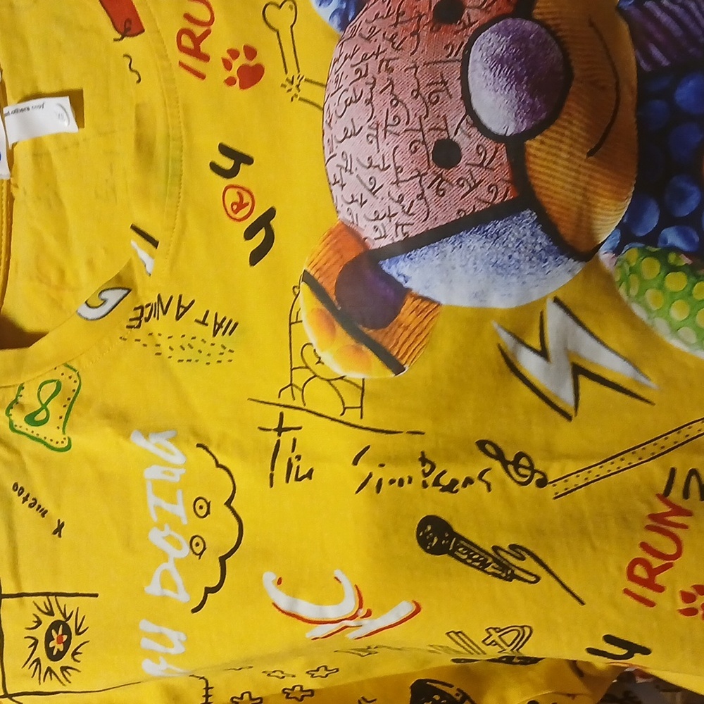 Colorful Graphic T-Shirt with Bear Design 3xL- See Measurements In Description. - Picture 16 of 17